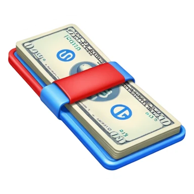  check money (#00A3E0) and red (#F9423A) sticker