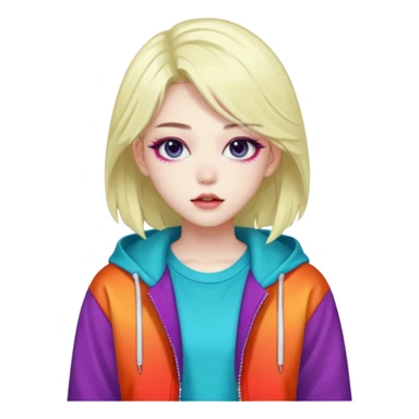  portrait-of-a-monster-k-pop-idol,-wearing-a-stylish-streetwear-outfit-with-layered-colorful-clothing-makeup,- sticker