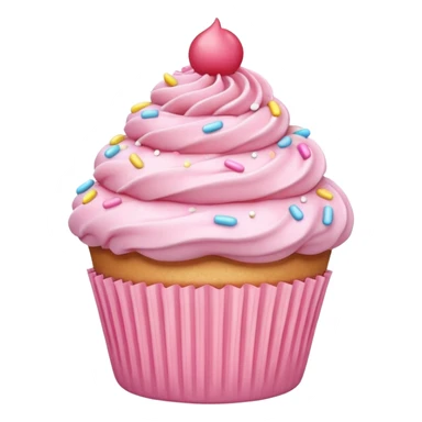 pastel pink cupcake sticker