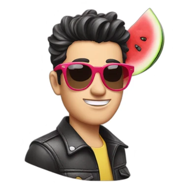 pale greaser with watermelon sunglasses sticker