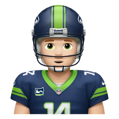 SAm Darnold in Seahawks uniform sticker