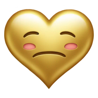 heart with gold sticker