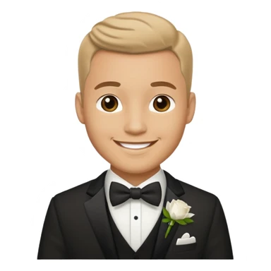 groom wedding attire emoji only sticker