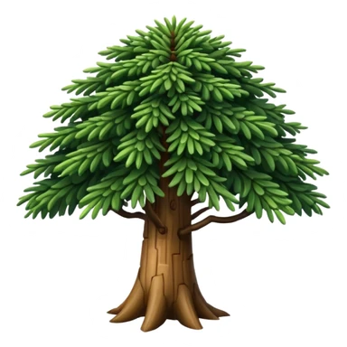 A Brazilian araucaria tree with extended branches sticker