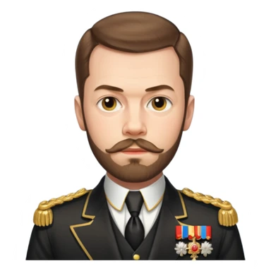 Nicholas II, Russian tsar,  sticker