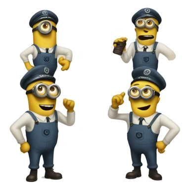 1944 minions sticker