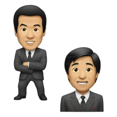 chris tucker and jackie chan, rush hour 2 sticker