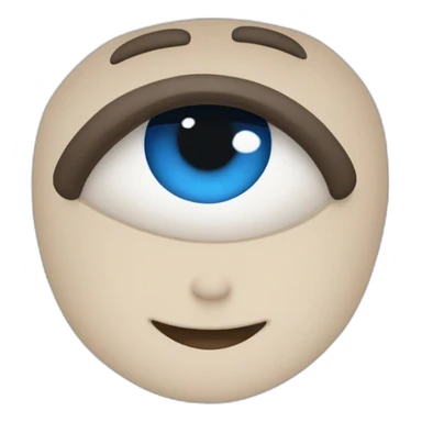 un garçon peau blanche avec les cheuveux noir et les yeux bleus sticker