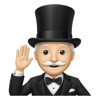 monopoly mascot sticker