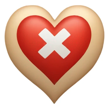 Heart with bandaid on it sticker