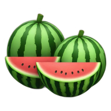 A pair of watermelons sticker