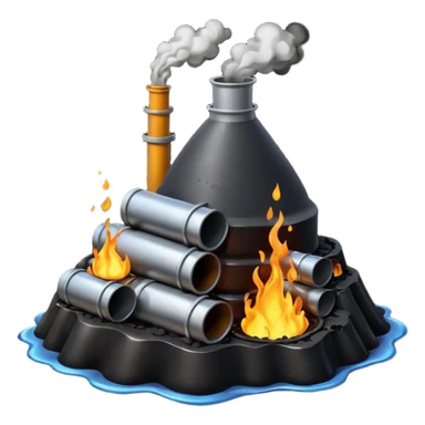 oil refining waste sticker