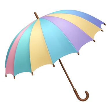 Pastel Umbrella sticker