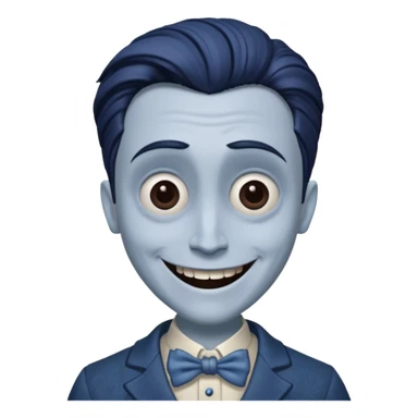 Victor Van Dort from Corpse Bride  head happy sticker