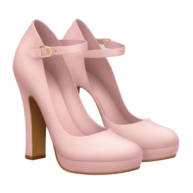 Pastel pink heels  sticker