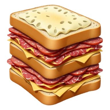 Salami sandwich simple sticker