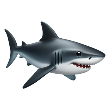 shark with tophat sticker