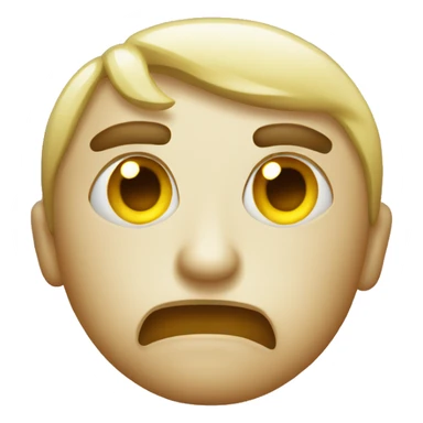 Yellow emoji with judgmental stare sticker