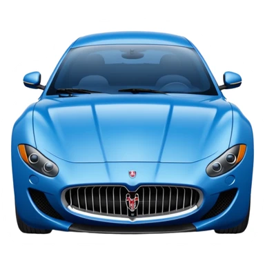 Blue Maserati sticker