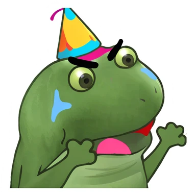 Screaming crying throwing up sticker