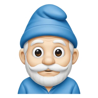 grandfather smurf  sticker