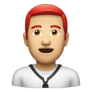 interrogation point red sticker