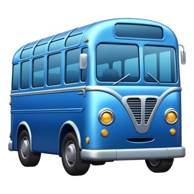 blue bus sticker