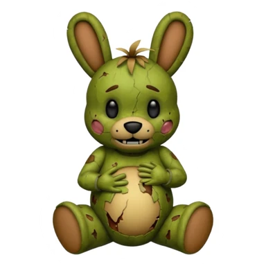 can you make the pregnant man emoji but with Springtrap from FNAF instead please? sticker