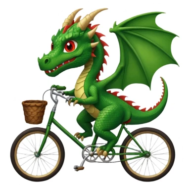 Um dragão de bicicleta sticker