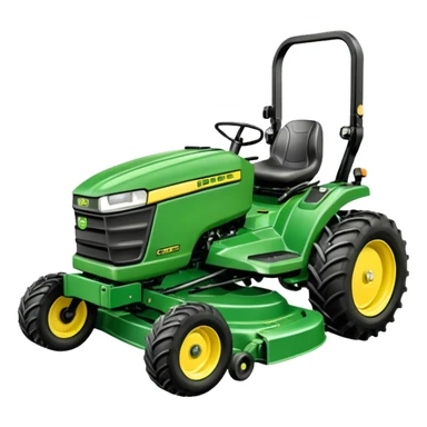 pencil drawing of a john. deer mower sticker