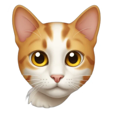 cat-crossedeye-flamepoint-volleybal sticker