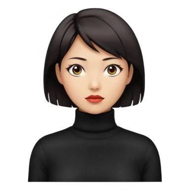 Ada Wong from resident evil 4 remake in roll-neck sweater  sticker