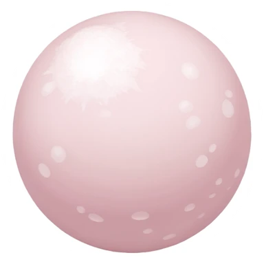 Pale pink snowball sticker