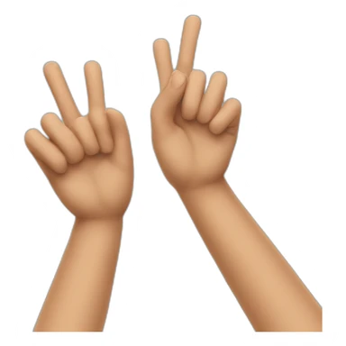 Two fingers stuck together sticker