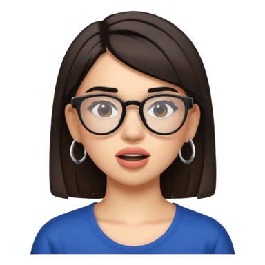 dua lipa with glasses singing sticker