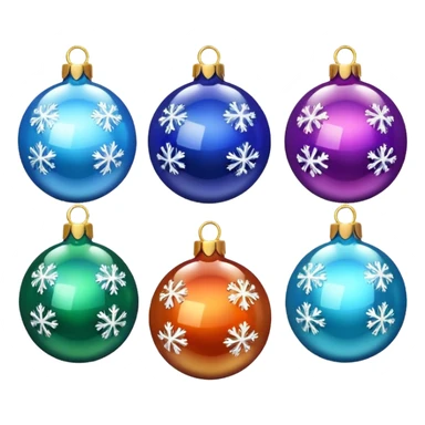 Christmas tree decorations snow sticker