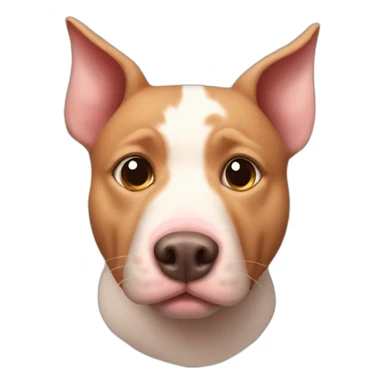 pig cat dog mix  sticker