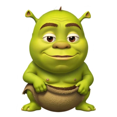 какающий Шрек  sticker