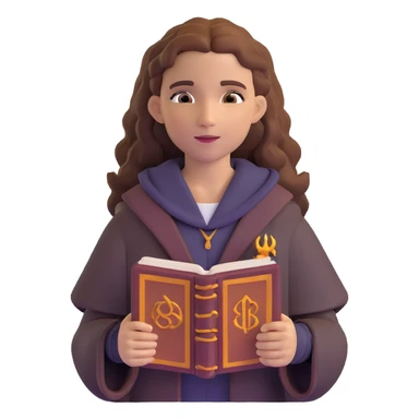 Hermione Granger with spellbook sticker