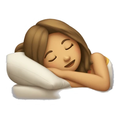 Girl sleeping  sticker