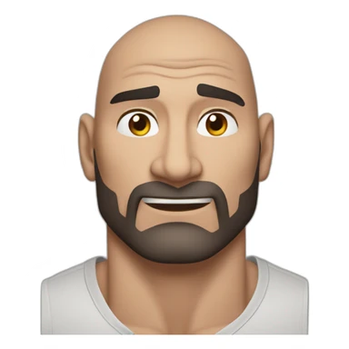 actor dave bautista cartoon wearing henley  sticker