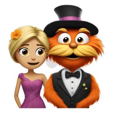 lorax con la novia sticker