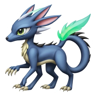 Badass edgy cool realistic Meloetta-Sergal-Cresselia-Palkia-Stitch-Fakémon-creature-hybrid sticker