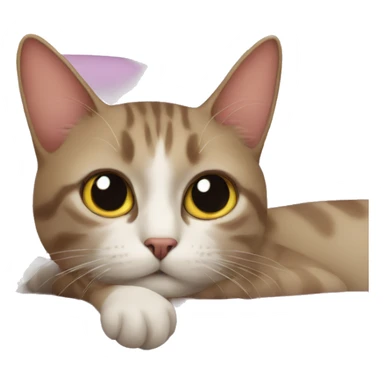 cat on the sofa  sticker