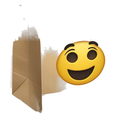 Paper bag with well-known brand decoration sticker