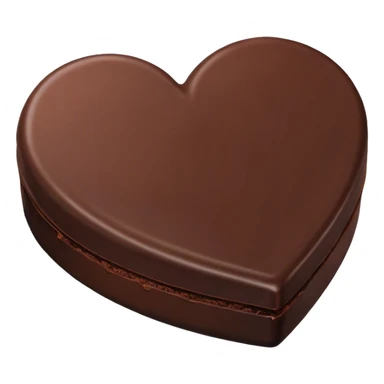 one heart shaped chocolate truffle sticker