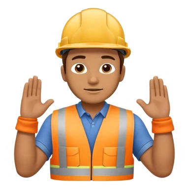 construction worker building or assembling himself sticker
