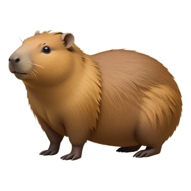 cinematic-capybara-realistic-full-body-on-all-fours-emoji,-plump-and-relaxed-body-soaking-in-the-warm-sun,-short-brown-fur-slightly-ruffled,-head-tilted-dramatically,-calm-expressive-eyes-exuding-serene-wisdom,-simplified-yet-realistic head tilted confidently staring at the camera ina. comical way sticker
