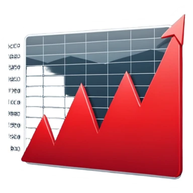 chart going down sticker
