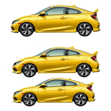honda civic yellow sticker